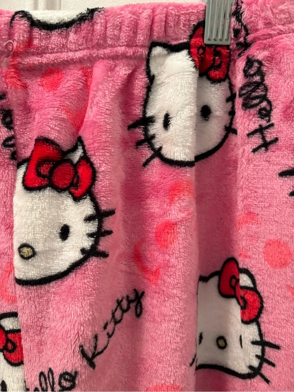 Hello Kitty Girls' Pink Fleece Pajama Pants Size Large & Med